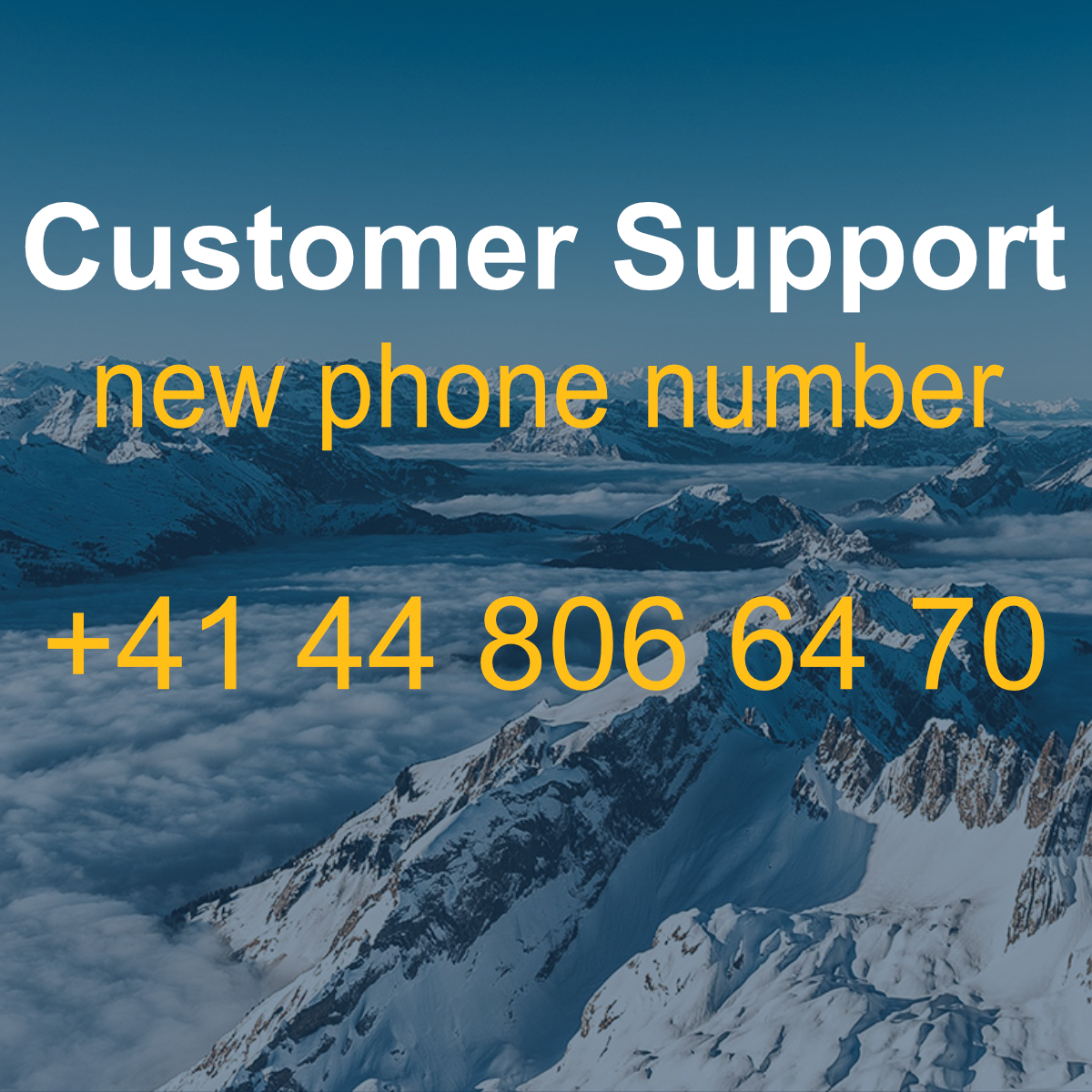 New Support Number!